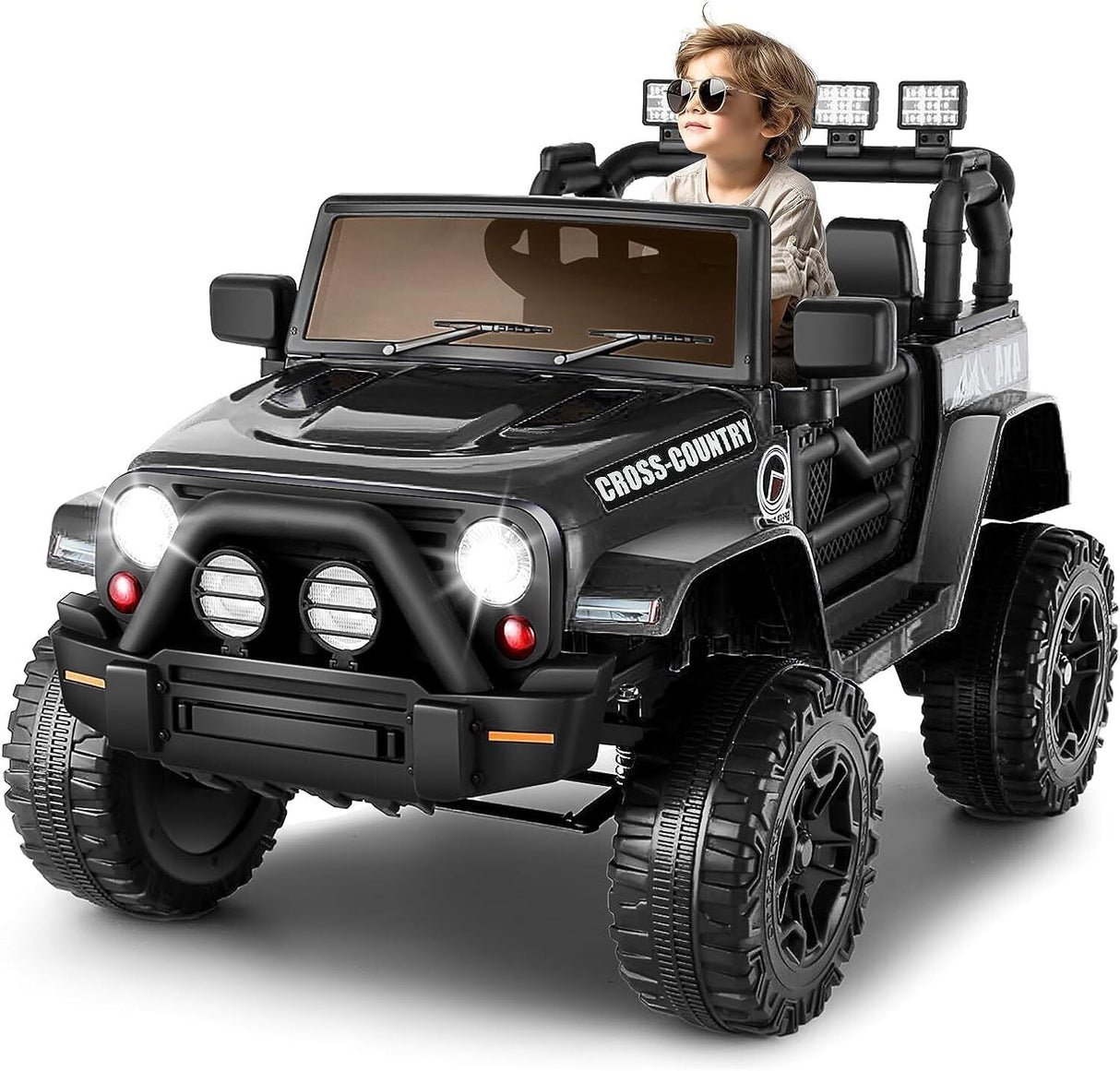 Ride On Electric Car for Kids with Remote Control and Suspension - 12V Truck Design
