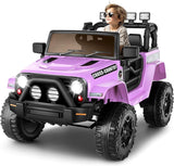 Ride On Electric Car for Kids with Remote Control and Suspension - 12V Truck Design
