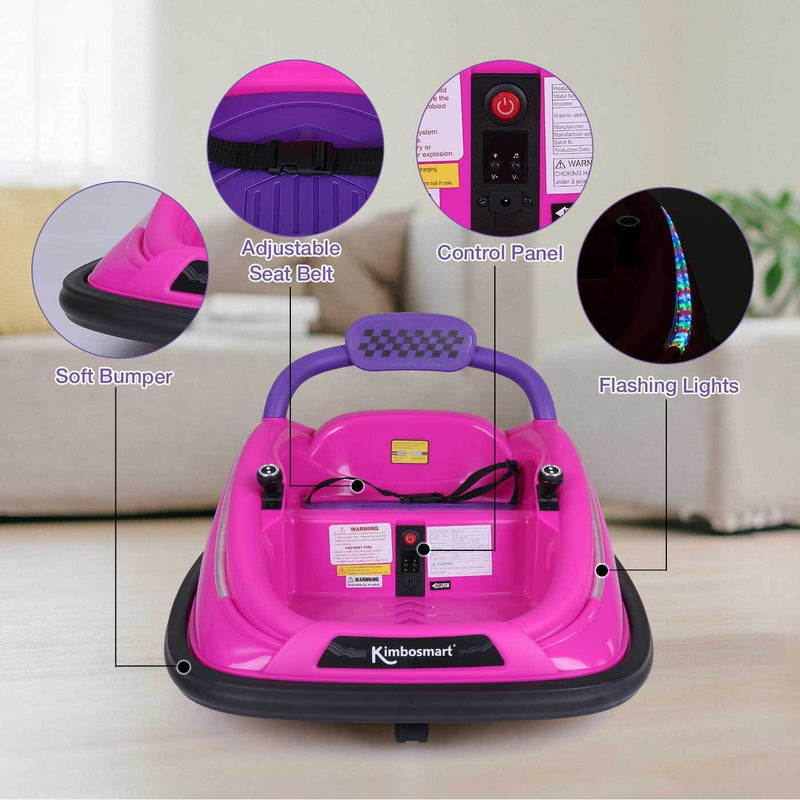 12V Battery Powered Electric Bumper Car for Kids with Dual Joystick Control