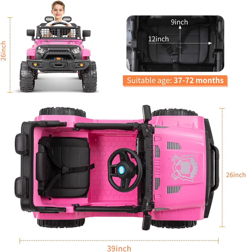 12V Battery Powered Electric Ride-On Truck with Remote Control