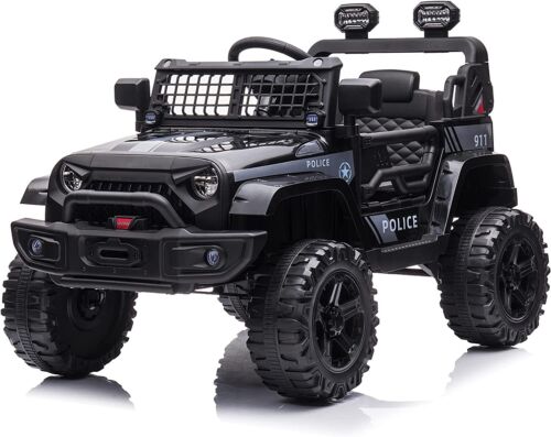 12V Battery Powered Electric Ride-On Truck with Remote Control and 3 Speeds for Kids