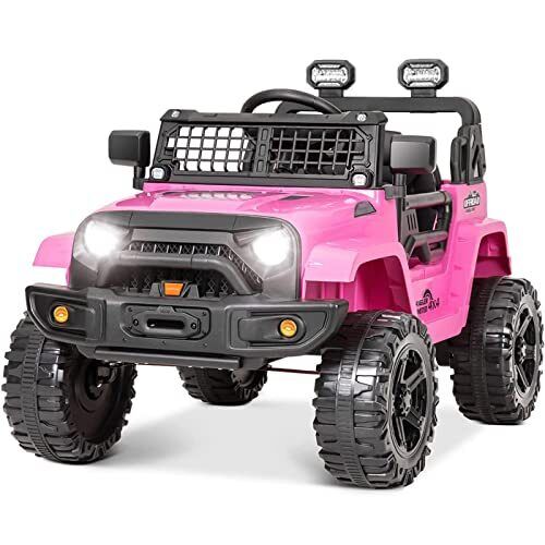 12V Battery Powered Electric Ride-On Truck with Remote Control and Spring Suspension