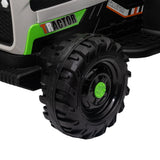 12V Battery Powered Electric Tractor Toy with Remote Control and Trailer Attachment