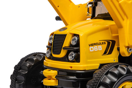 12V Battery Powered Excavator for Kids - Realistic Construction Vehicle Toy