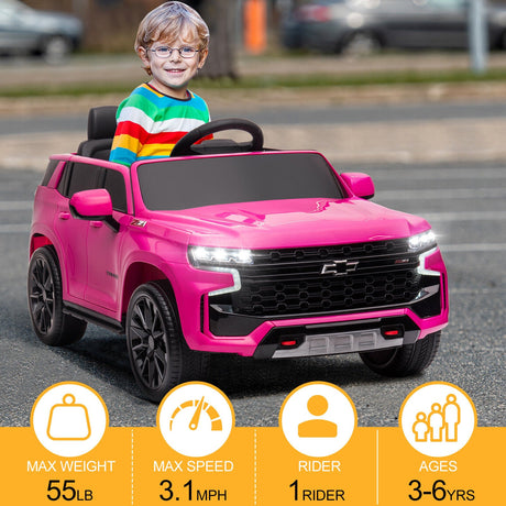 12V Battery Powered GMC Ride On Car for Kids with Remote Control