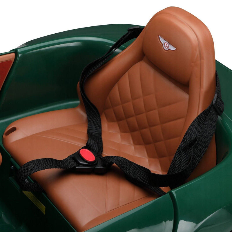 12V Battery Powered Green Bentley Style Electric Toy Car with Remote Control for Kids