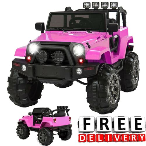 12V Battery Powered Jeep Toddler Ride On Toy with Remote Control and Lights