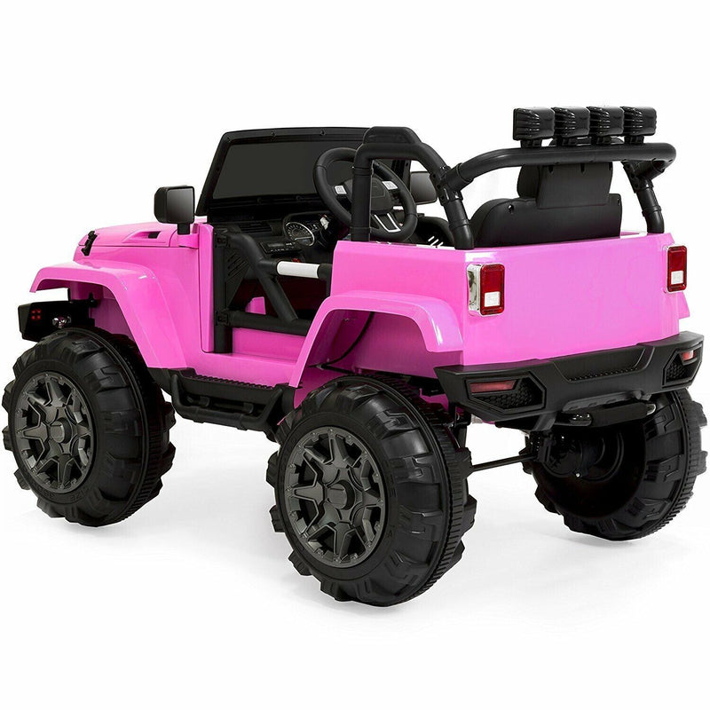 12V Battery Powered Jeep Toddler Ride On Toy with Remote Control and Lights