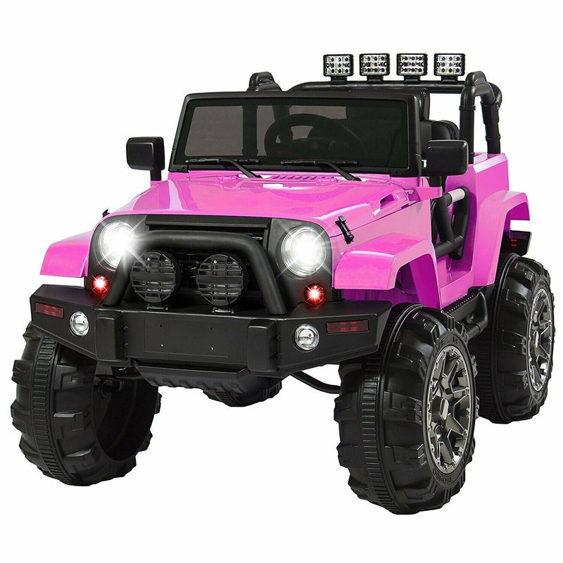 12V Battery Powered Jeep Toddler Ride On Toy with Remote Control and Lights