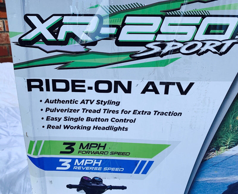 12V Battery-Powered Kids ATV with Realistic Sounds and Lights - Green