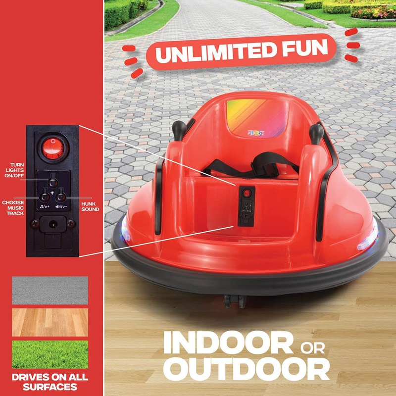 12V Battery-Powered Kids Bumper Car for Endless Fun!