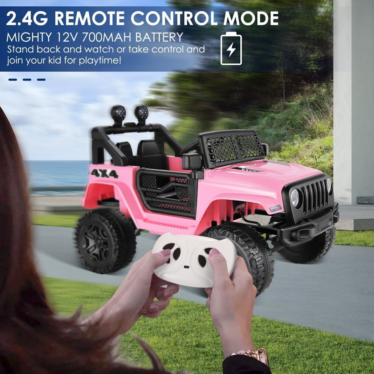 12V Battery-Powered Kids Electric Car with Remote Control - Fun Ride for Children