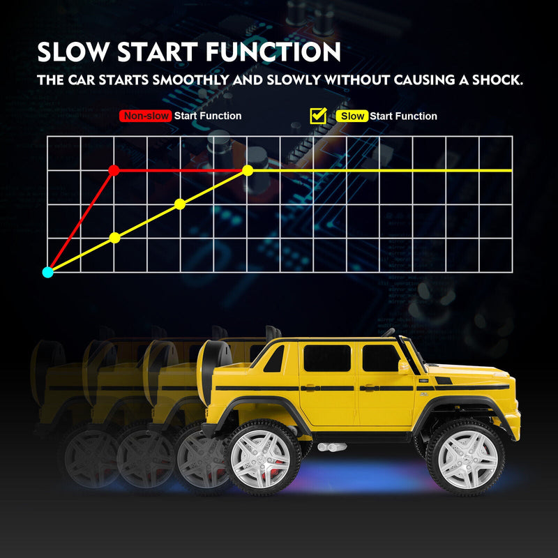 12V Battery-Powered Kids Ride-On Truck with LED Lights, Music, and Remote Control