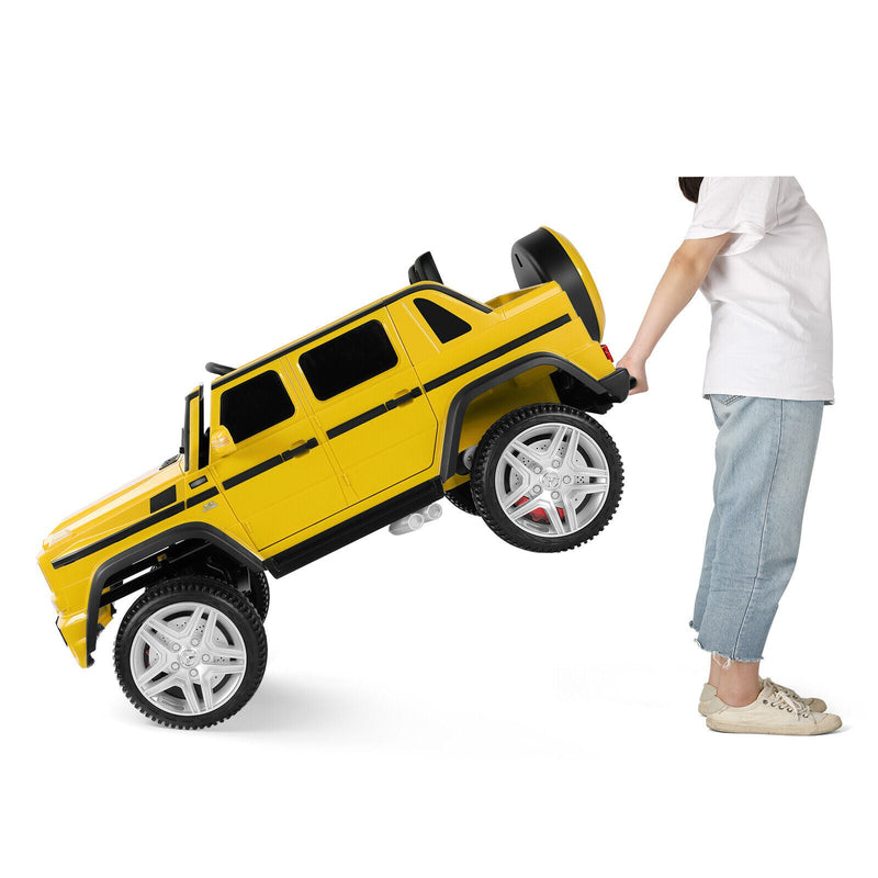 12V Battery-Powered Kids Ride-On Truck with LED Lights, Music, and Remote Control