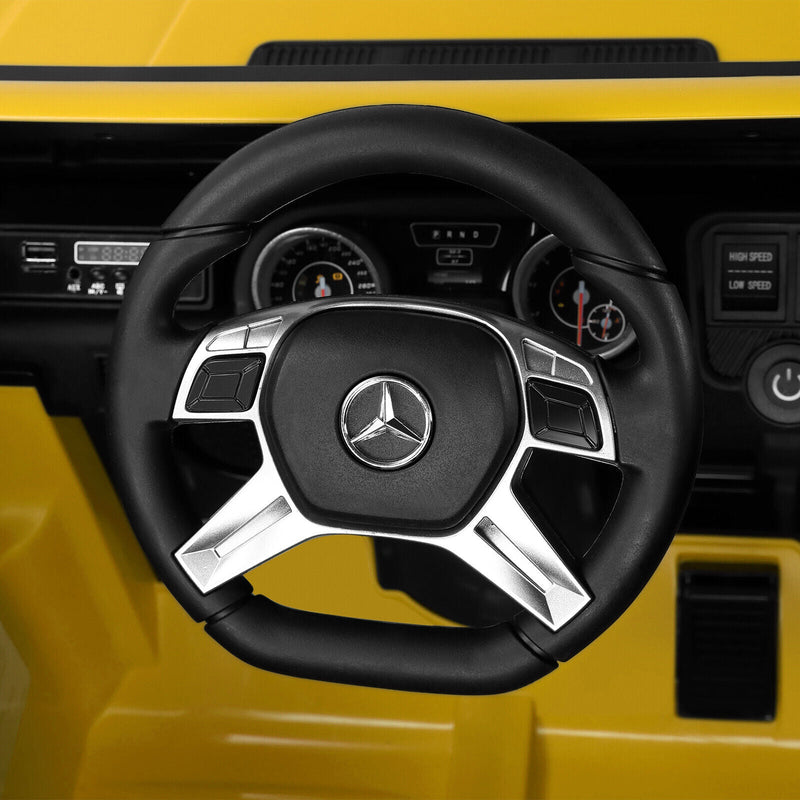 12V Electric Mercedes Benz Ride On Car for Kids with Lights, Music, and Remote Control