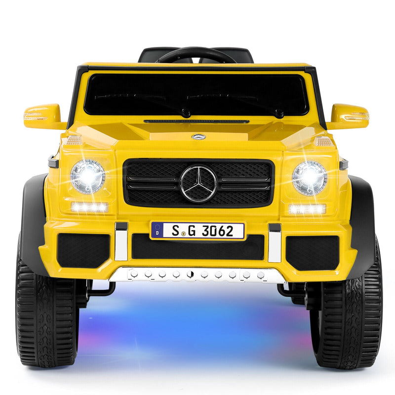 12V Electric Mercedes Benz Ride On Car for Kids with Lights, Music, and Remote Control