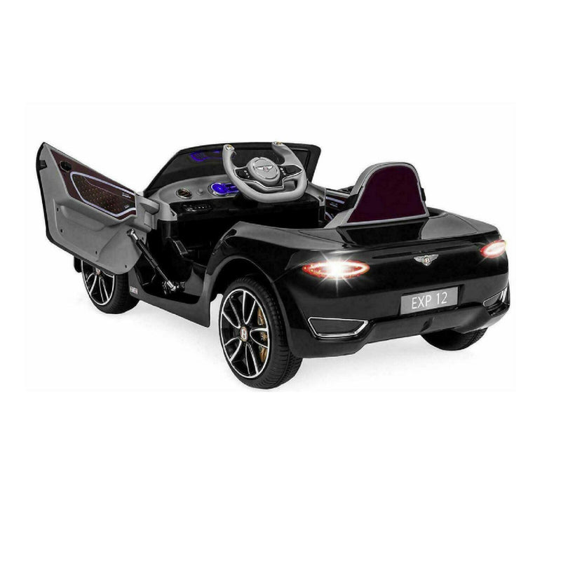 12V Battery Powered Ride-On Car for Kids Ages 2-8 with Parental Remote Control - Black