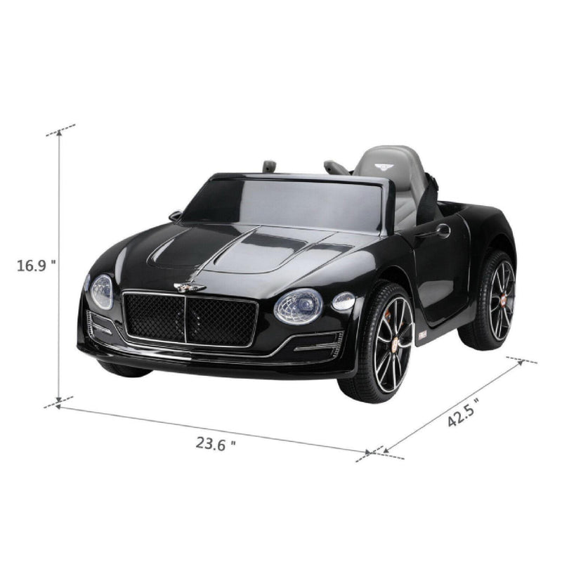 12V Battery Powered Ride-On Car for Kids Ages 2-8 with Parental Remote Control - Black