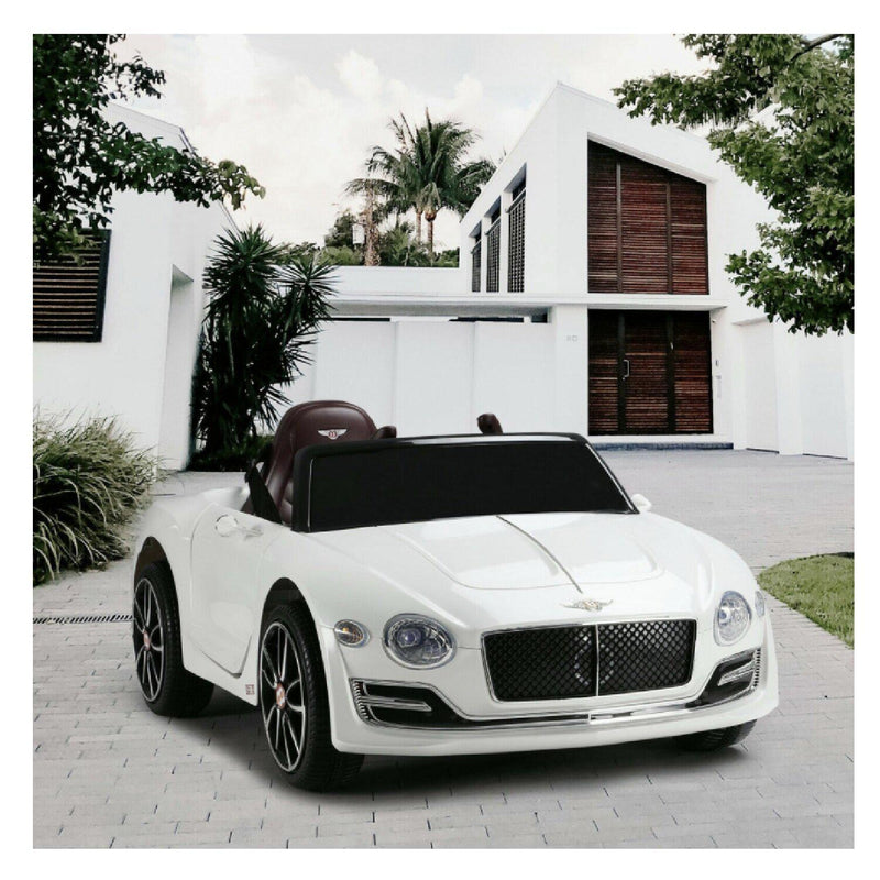 12V Battery Powered Ride-On Car for Kids Ages 2-8 with Parental Remote Control - White