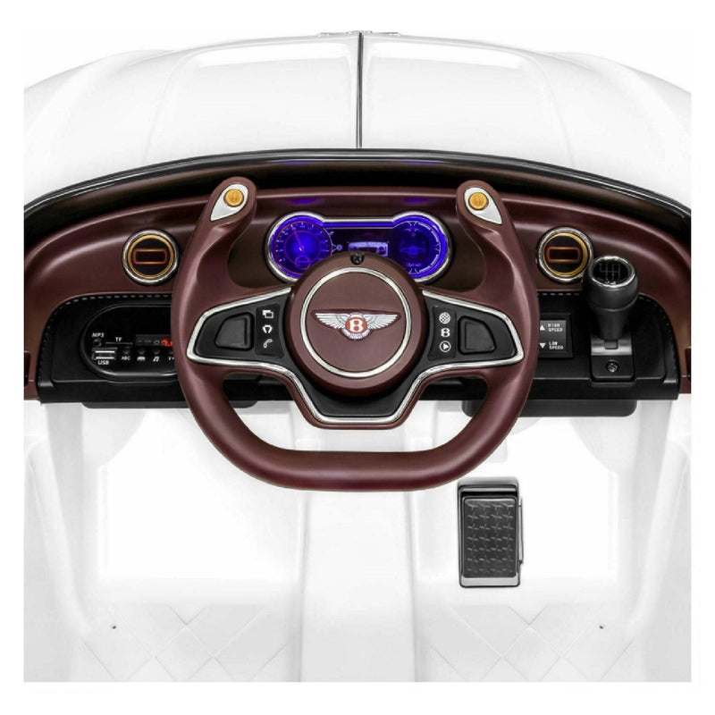 12V Battery Powered Ride-On Car for Kids Ages 2-8 with Parental Remote Control - White