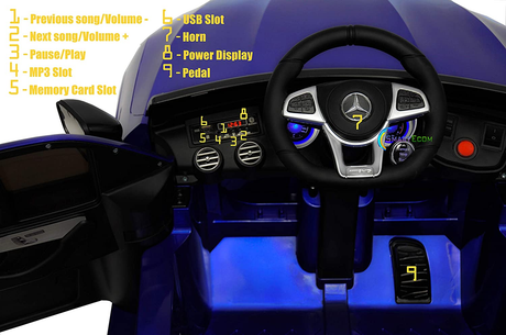 12V Battery Powered Ride on Toy Car for Kids with Remote Control and License