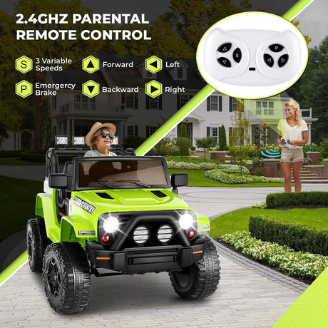 12V Battery Powered Electric Ride-On Truck for Kids with Remote Control