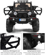 12V Battery Powered Ride-On Truck for Kids with Remote Control, LED Lights, and Music