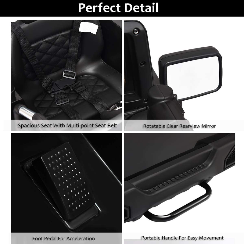 12V Battery Powered Ride-On Truck for Kids with Remote Control, LED Lights, and Music