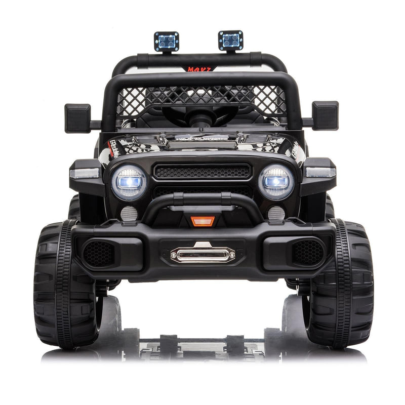 12V Battery Powered Ride On Truck with 2 Front LED Lights - Perfect Gift for Kids