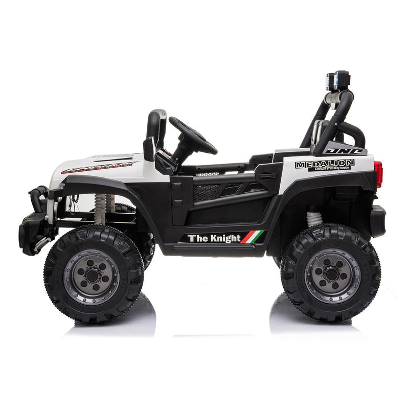 12V Battery Powered Ride On Truck with 2 Front LED Lights - Perfect Gift for Kids