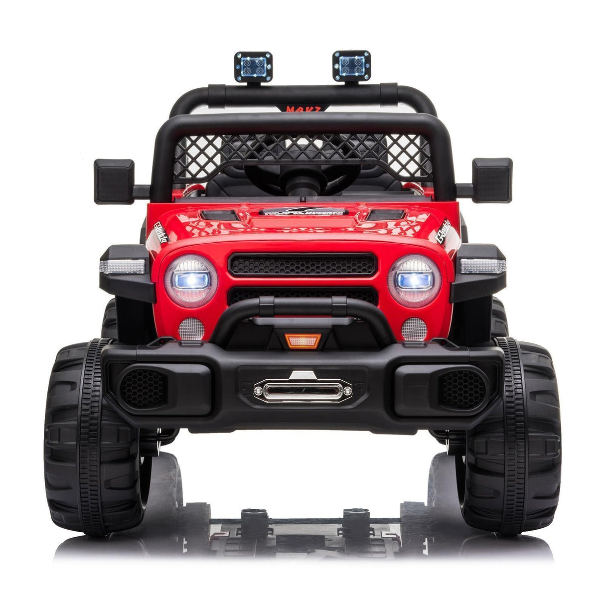 12V Battery Powered Ride On Truck with 2 Front LED Lights - Perfect Gift for Kids