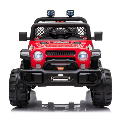 12V Battery Powered Ride On Truck with 2 Front LED Lights - Perfect Gift for Kids