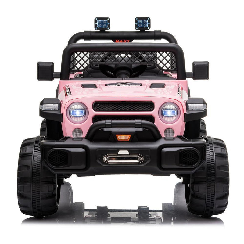 12V Battery Powered Ride On Truck with 2 Front LED Lights - Perfect Gift for Kids