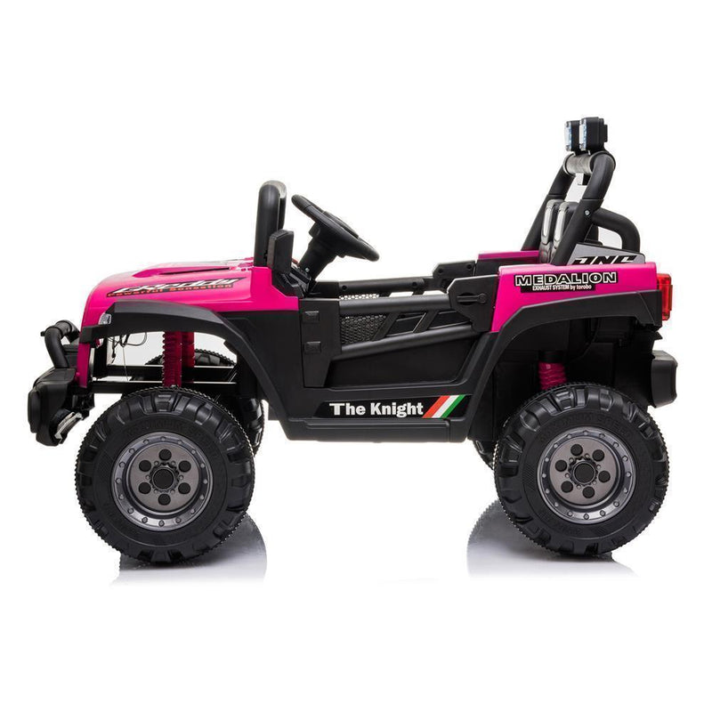 12V Battery Powered Ride On Truck with 2 Front LED Lights - Perfect Gift for Kids