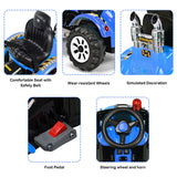 12V Battery Powered Ride-On Truck with Front Loader Digger for Outdoor Fun