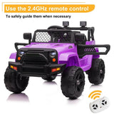 12V Battery Powered Ride-On Truck with Remote Control & LED Lights