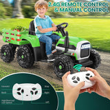 Electric Kids Ride On Tractor with Trailer - Perfect Christmas Gift!