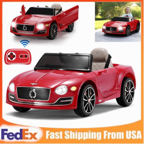 12V Bentley Kids Electric Ride On Toy Cars with Remote Control - 3 Speed Options