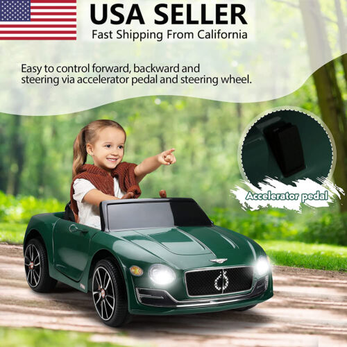 12V Bentley Style Electric Car for Kids with Remote Control and Seat