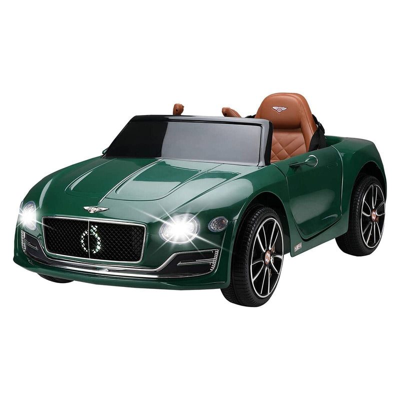 12V Battery Powered Green Bentley Style Electric Toy Car with Remote Control for Kids