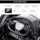 12V Black Lamborghini GT Kids Ride-On Sports Car with Remote Control