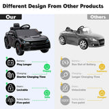 12V Dodge Charger SRT Hellcat Ride-On Toy with Remote Control, MP3, and LED Lights for Kids
