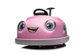 12V Dual Drive Electric Ride-On Bumper Car for Kids with Pushrod and Dinner Plate Design