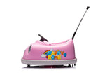 12V Dual Drive Electric Ride-On Bumper Car for Kids with Pushrod and Dinner Plate Design