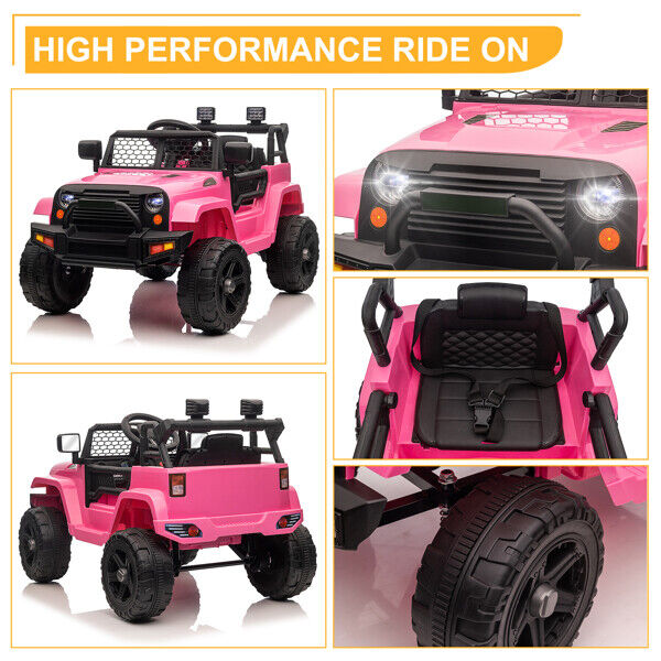 12V Dual Drive Jeep Ride On Car with Remote Control - Perfect Gift for Kids!