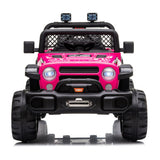 12V Dual Drive Off-Road Vehicle with 2.4G Remote Control in Rose Red