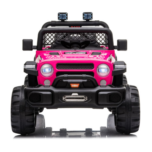 12V Dual Drive Off-Road Vehicle with 2.4G Remote Control in Rose Red