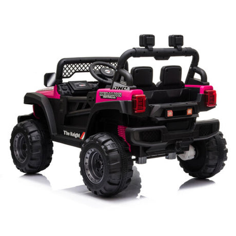 12V Dual Drive Off-Road Vehicle with 2.4G Remote Control in Rose Red