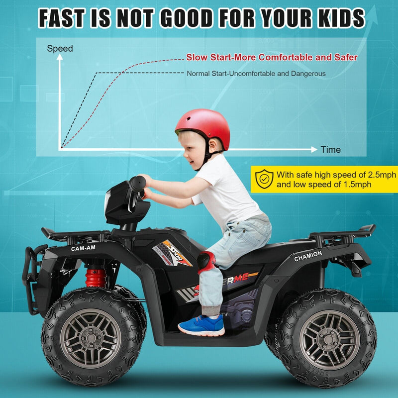 12V Electric ATV Ride-On Toy Car with USB/MP3 for Kids Ages 3-6