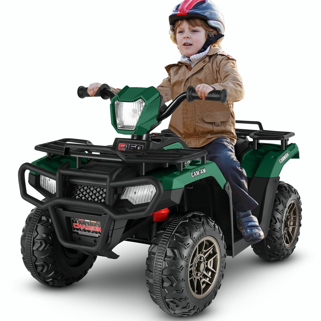 12V Electric Ride-On ATV Toy Car with USB/MP3, 4 Wheels for Kids Ages 3-6